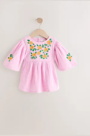Next Lilac Purple 100% Cotton Embroidered Blouse (3-16yrs) 11 Years (146cm)