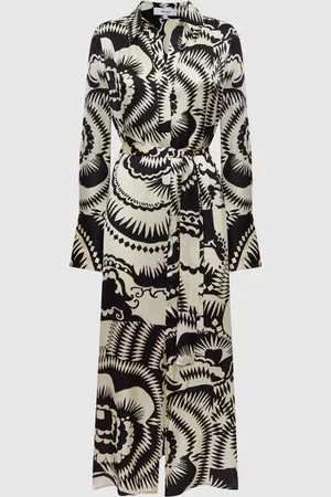 Reiss Tilly Printed Long Sleeve Midi Dress 4