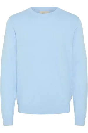 Blend Light Blue Crew Neck Lightweight Knitted Jumper XXL