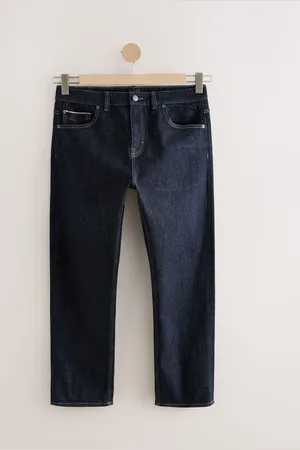 Next Blue Indigo Rinse Straight Fit Signature Selvedge Denim Jeans 34W x 31L (UK 34 R)