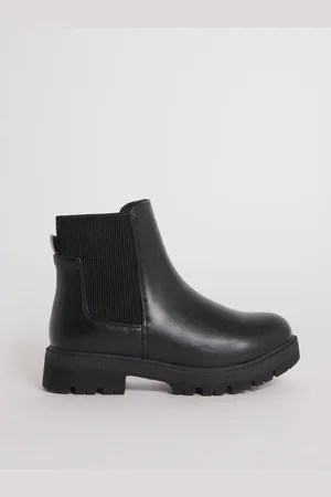 Simply Be Black Extra Wide Fit Chelsea Ankle Boots AU 9 (EU 41)