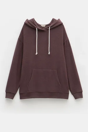 Hush Puppies Brown Elle Supersoft Longline Hoodie M