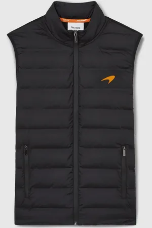 Reiss Black Foster McLaren F1 Team Quilted Logo Gilet M