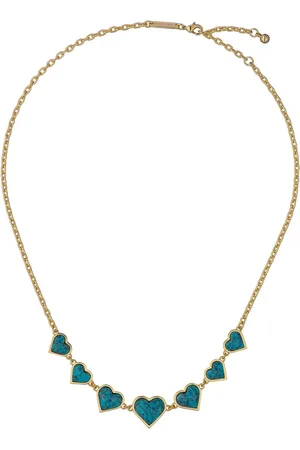 Ted Baker Gold Tone Farah: Faceted Stone Heart Necklace One