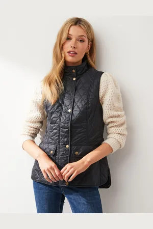 Barbour Black Otterburn Quilted Gilet AU 12