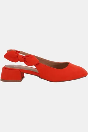 Novo Chrome Claudia Standard Fit Bow Low Block Slingbacks AU 10 (EU 41)