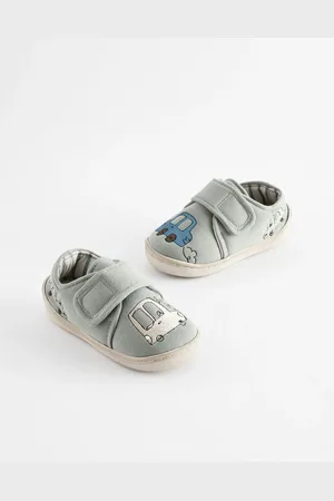 Next Grey Transport Touch Fastening Cupsole Slippers AU 5 (EU 21.5)