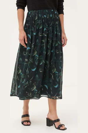 Fat Face Dark Skies Nadine Pleat Skirt 6