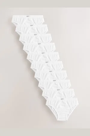 Next White 100% Cotton Briefs 10 Pack (1.5-16yrs) 15