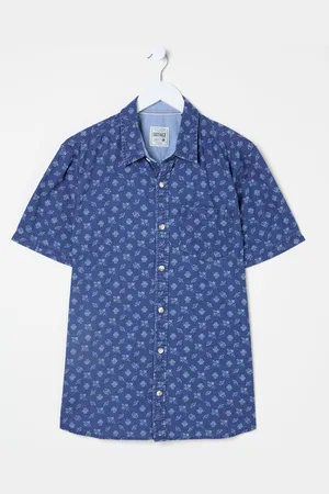 Fat Face FatFace Short Sleeve Geometric Print Shirt XL Tall
