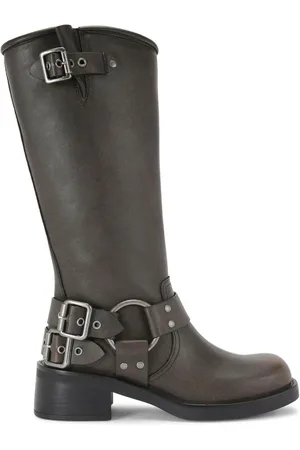 Kurt Geiger Trisha Biker Buckle Boots AU 10 (EU 41)