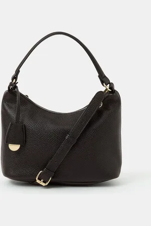 Accessorize Black Scoop Faux Leather Handbag One