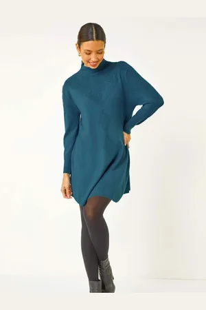 Roman Diamond Stitch Knitted Dress One