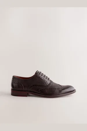 Next Leather Wing Cap Brogue Shoes AU 8 (EU 42)