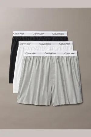 Calvin Klein Black/White/Grey 3 Pack Slim Fit Boxers