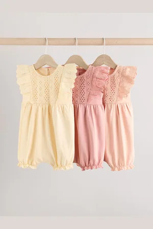 Next Neutral Baby Bloomer Rompers 3 Pack 2