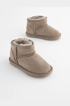 Next Mink Brown Mini Suede Pull On Ankle Boots AU 3 (EU 19)