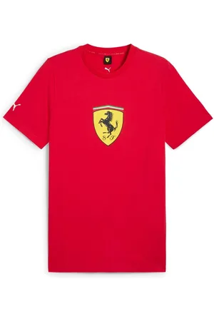 PUMA Red Mens Scuderia Ferrari Race Coloured Big Shield T-Shirt XXL