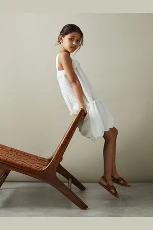 Reiss Emeri 9-13 yrs Seersucker Bubble Hem Dress 12