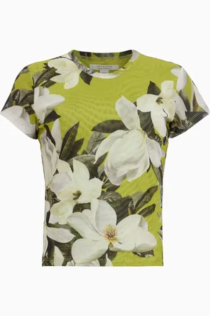 AllSaints AllSaints Green Ellie Mesh T-Shirt AU 8