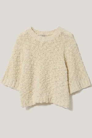 Jigsaw Cream Blend Boucle T-Shirt M