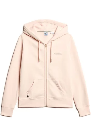 Superdry Pink Clay Essential Logo Zip Hoodie AU 14