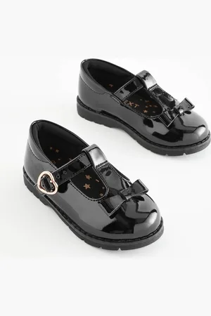 Next Standard Fit (F) School Junior Bow T-Bar Shoes AU 8 (EU 25.5)