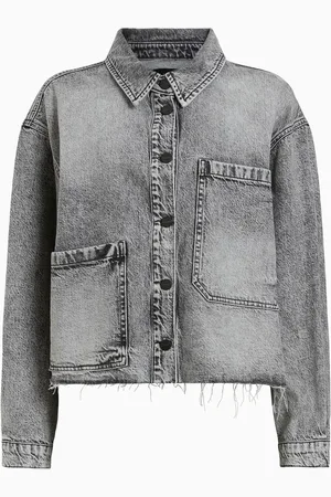 AllSaints AllSaints Grey Nicky Denim 100% Cotton Jacket M