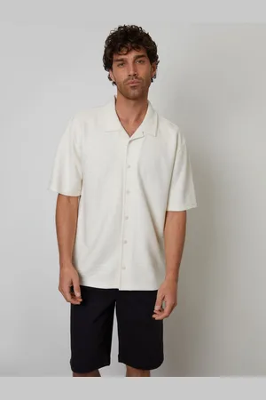 Threadbare Textured Revere Collar Short Sleeve Shirt xlarge