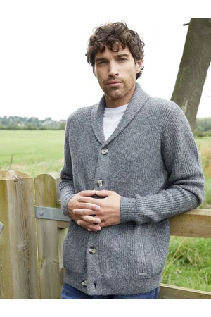 Threadbare Grey Shawl Collar Cardigan S
