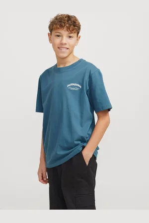 JACK & JONES Short Sleeve Back Print 100% Cotton T-Shirt 140146cm