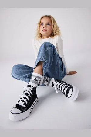 Converse Black Eva Lift High Top Junior Trainers AU 12.5 (EU 31)