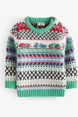Next Cath Kidston Multi Fairisle Pattern Knitted Jumper (3mths-7yrs) 2