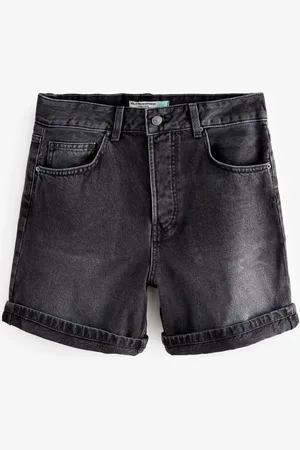 Next Bleach Relaxed Turn Up 100% Cotton Denim Shorts AU 16 Tall