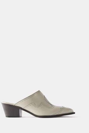 mint&berry Grey Western Mule Heels AU 7 (EU 38)