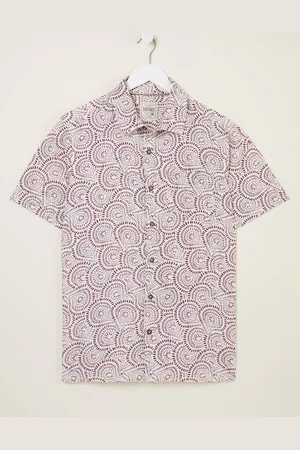 Fat Face FatFace Short Sleeve Dash Print Shirt medium