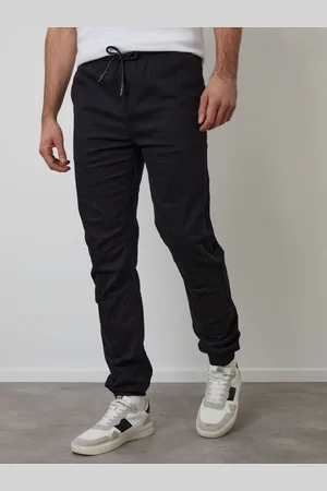 Threadbare Black Jogger Style Drawcord Trousers large