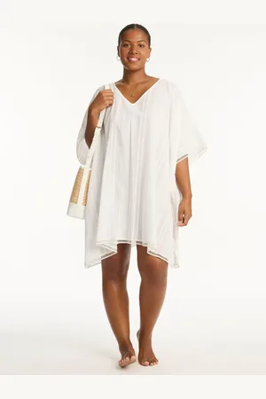 SEA LEVEL White Heatwave 100% Cotton Kaftan One