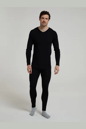 Mountain Warehouse Black Mens Merino II Thermal Baselayer Pants M