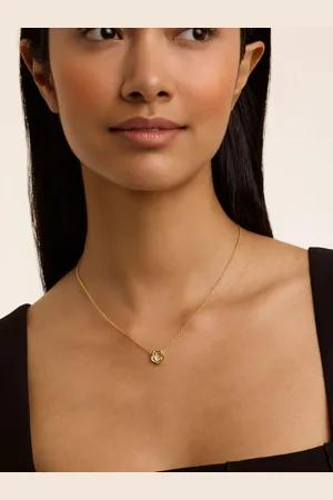 Ted Baker Gold Tone Florita Crystal Flower Pendant Necklace One
