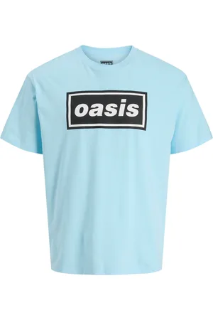 JACK & JONES Blue Oasis Graphic Print 100% Cotton T-Shirt XXL
