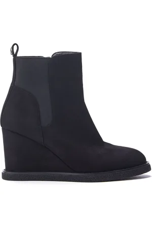 Moda In Pelle Pieux Wedge Heel Chelsea Black Boots AU 8 (EU 39)
