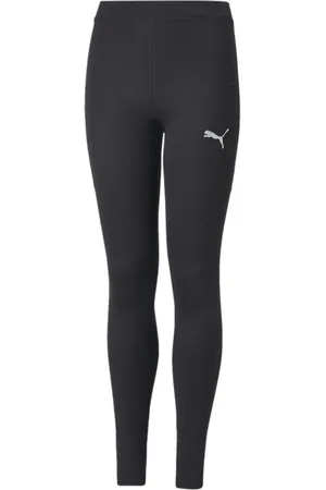 PUMA Black Long Liga Base Layer Youth Football Leggings 13