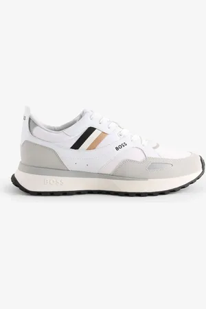 HUGO BOSS White Logo Trainers uk12eu47