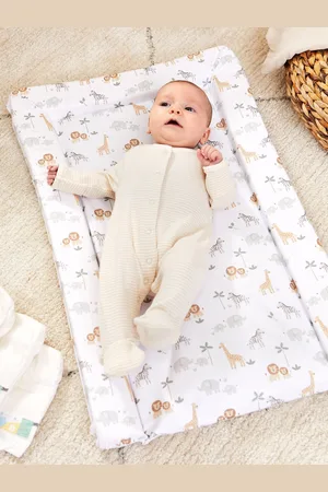 JoJo Maman Bébé Cream/White Baby Changing Mat one