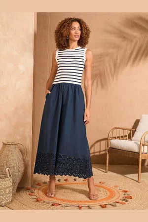Love & Roses Jersey Broderie Midi Dress 8