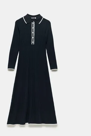mint&berry Jersey Polo Midi Dress XS