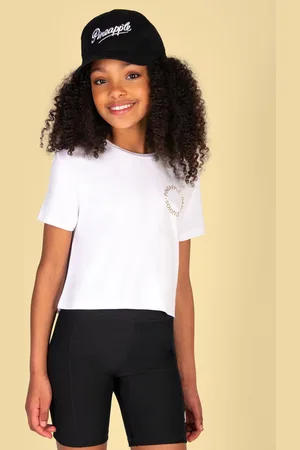 Pineapple White Girls Dance Studio T-Shirt 5