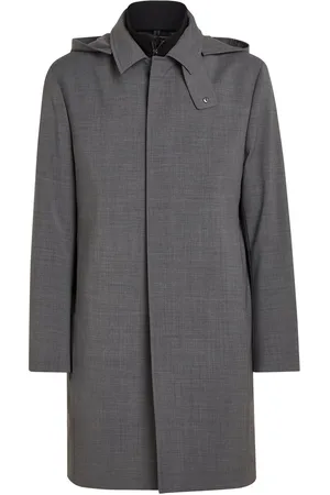 Calvin Klein Grey Technical Wool Coat S