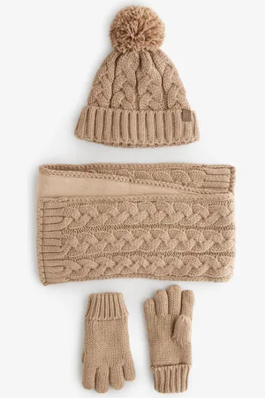 Next Neutral Cable Knit Hat, Glove & Scarf Set (3-16yrs) 11